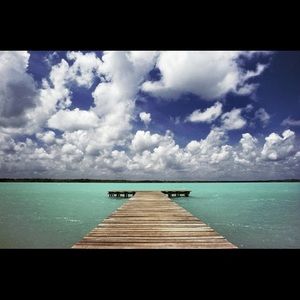 Pier, Yucatán. Tomas Spangler Original Photograph.